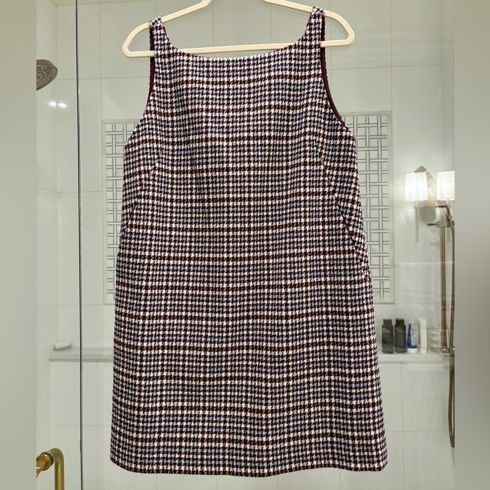 Rebecca Taylor Black and White Houndstooth Mini Dress